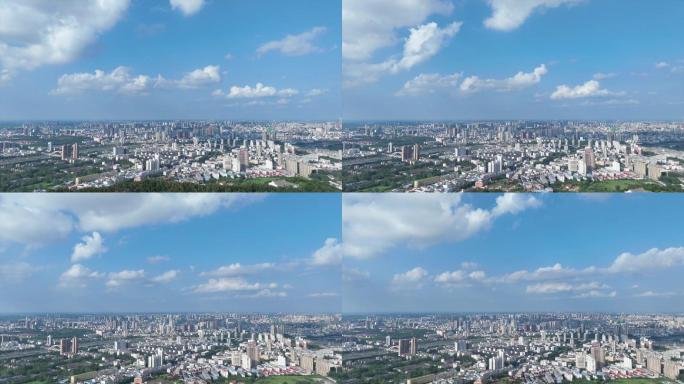 信阳城市全景大景航拍