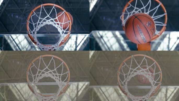 篮球篮筐进球灌篮投篮进球投球入网篮球馆