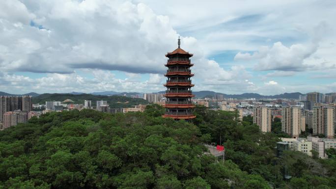 【正版素材】深圳光明区红花山公园明和塔