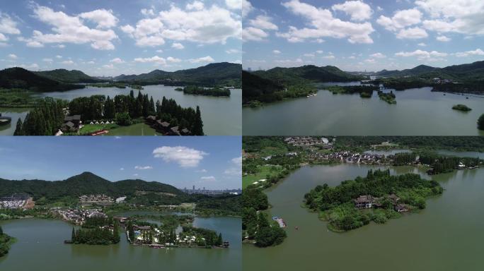 杭州萧山湖山水航拍