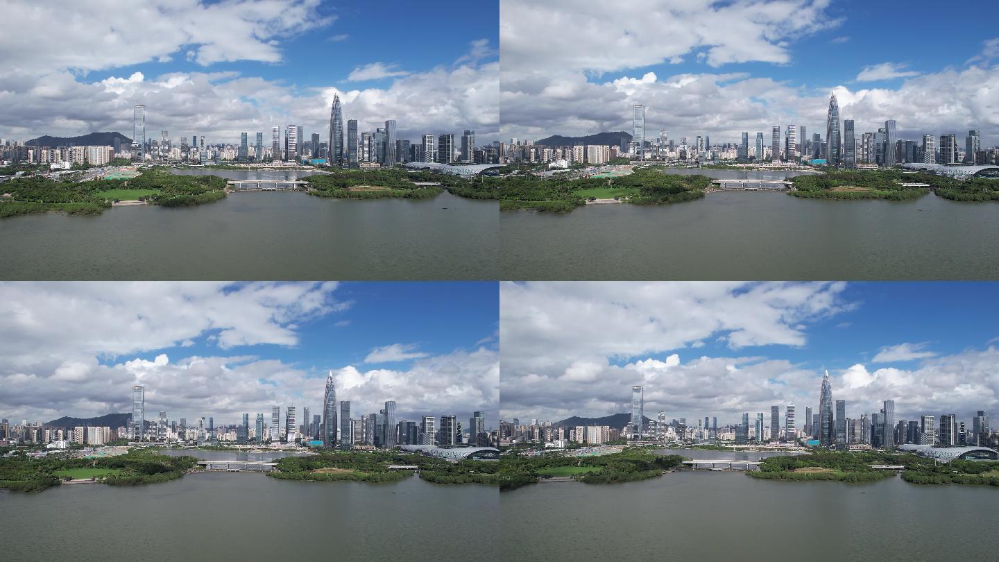 最新原创深圳南山人才公园航拍实拍空镜