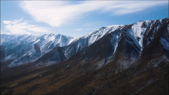 雪山风景区航拍