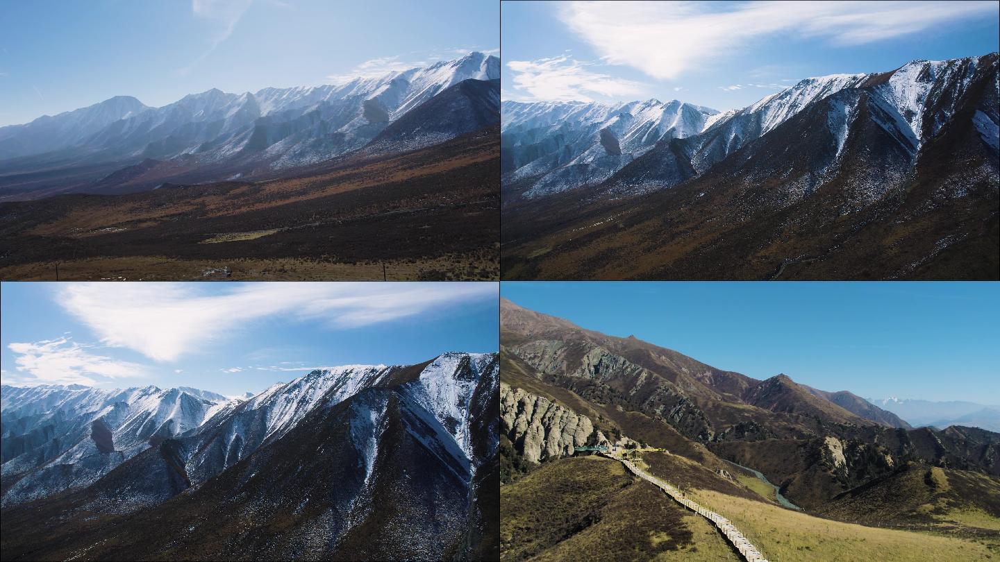 雪山风景区航拍