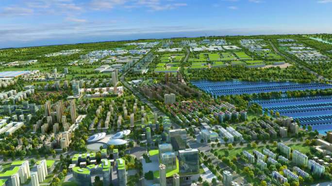 大气震撼三维建筑漫游城市三维动画