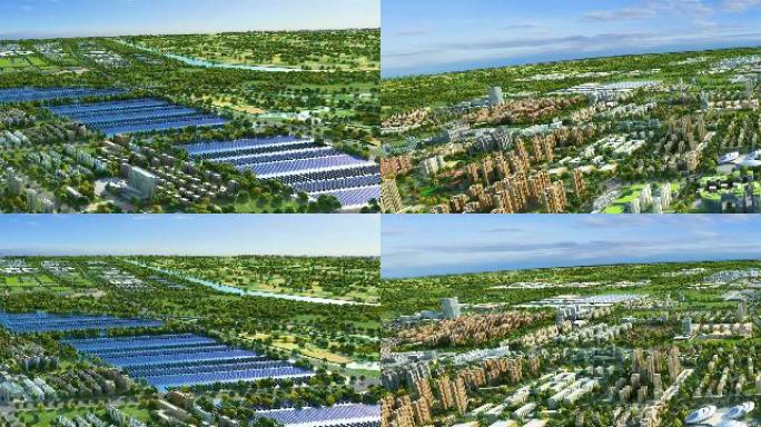大气震撼三维建筑漫游城市三维动画