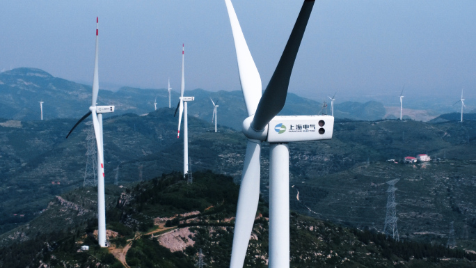 【4K】上海电气风力发电机组航拍