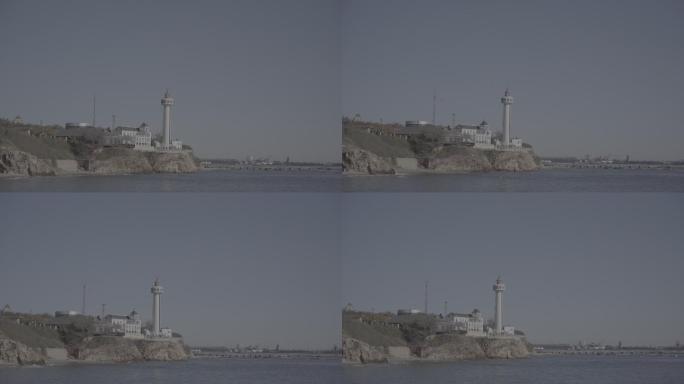 秦皇岛岸边的灯塔