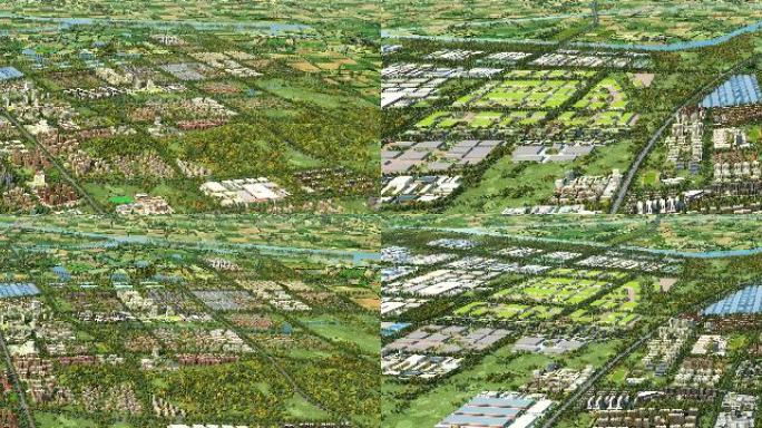 大气震撼三维建筑大鸟瞰漫游动画