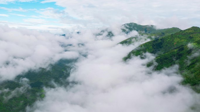 原创 湖北神农架云海延时风光航拍