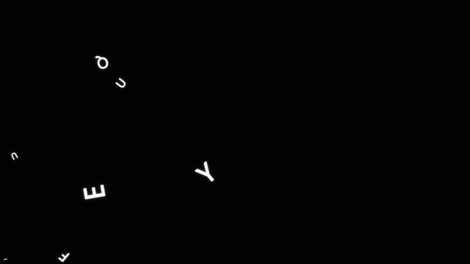 大写字母快速掉落特效