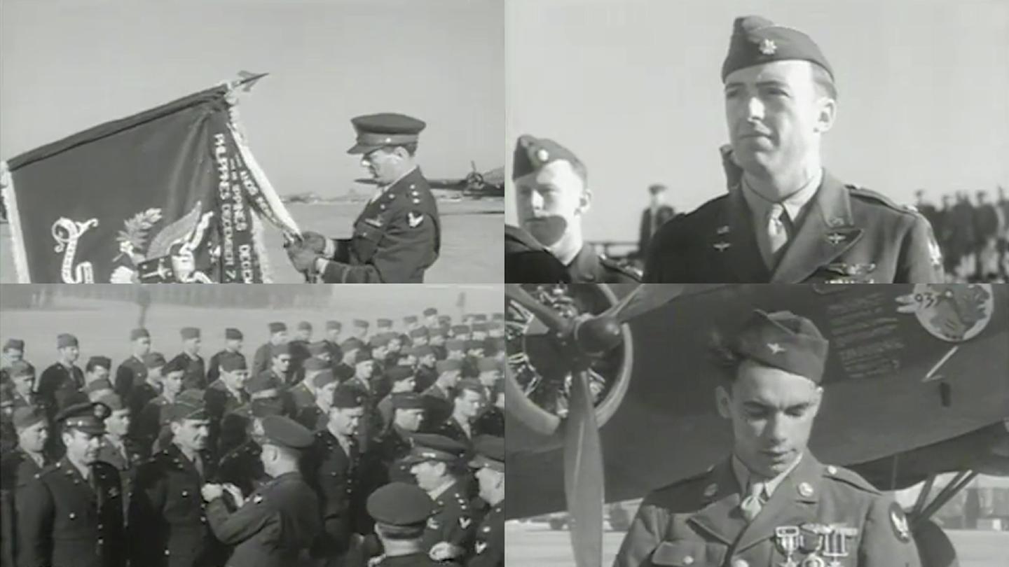 1943年2月美军第十九轰炸机大队授勋
