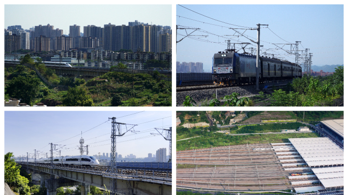 重庆西站高铁动车绿皮火车列车调度
