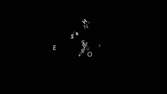 大写字母后期装饰小元素