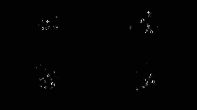 大写字母后期装饰小元素