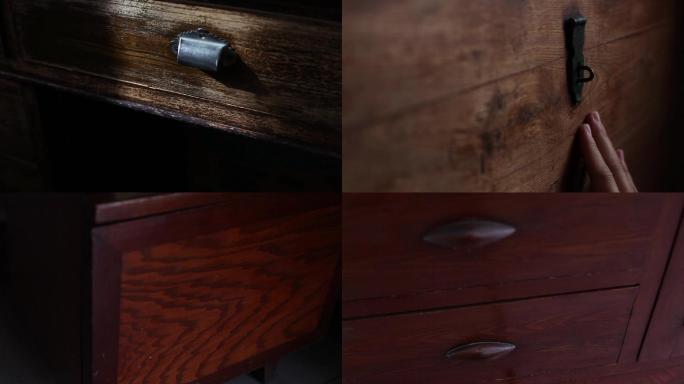老式家具实木纹理木纹质感怀旧复古木匠工匠