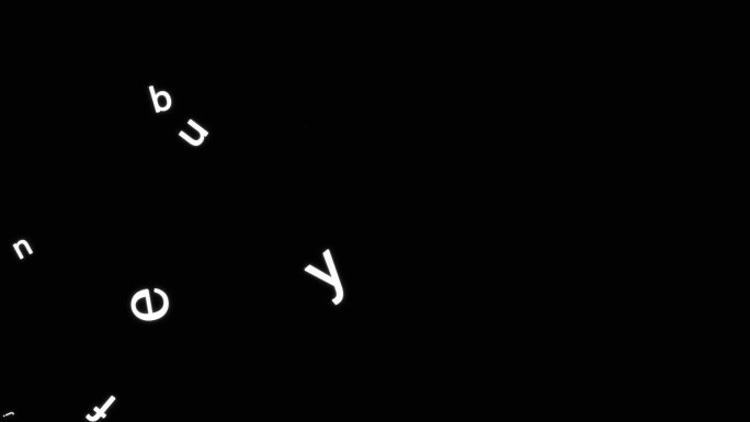 小写字母快速掉落特效