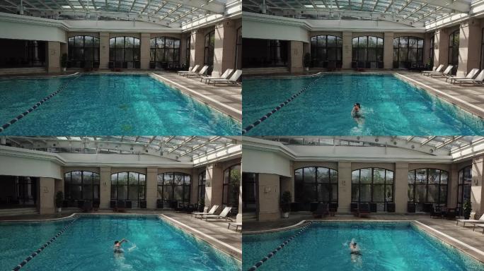 酒店室内游泳泳池