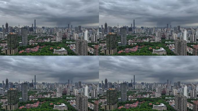 上海夏季城市雨幡延时