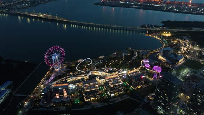 【正版原创】欢乐港湾高空夜景