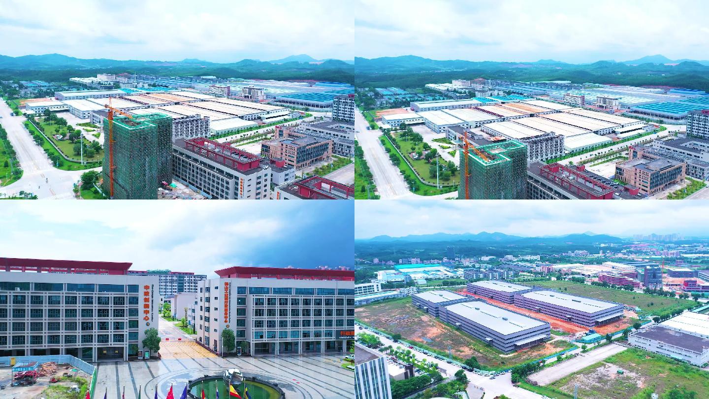 鹤山工业城市发展航拍视频素材