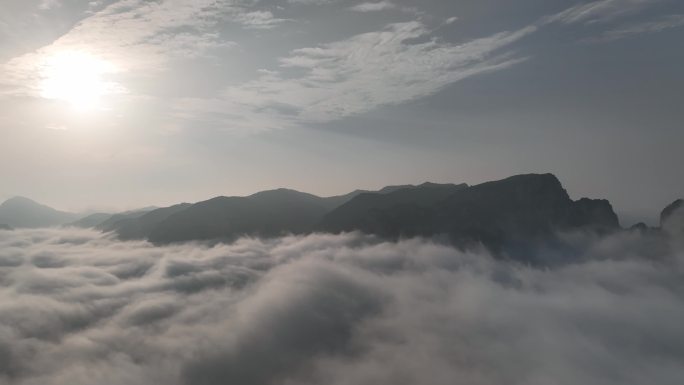 太行山日落云海延时 4K