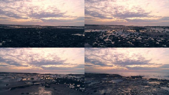 广西北海涠洲岛日出朝霞航拍素材