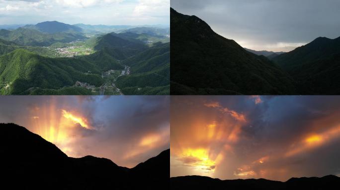 光 山 逃离 雨 自然 云 乡野 情绪