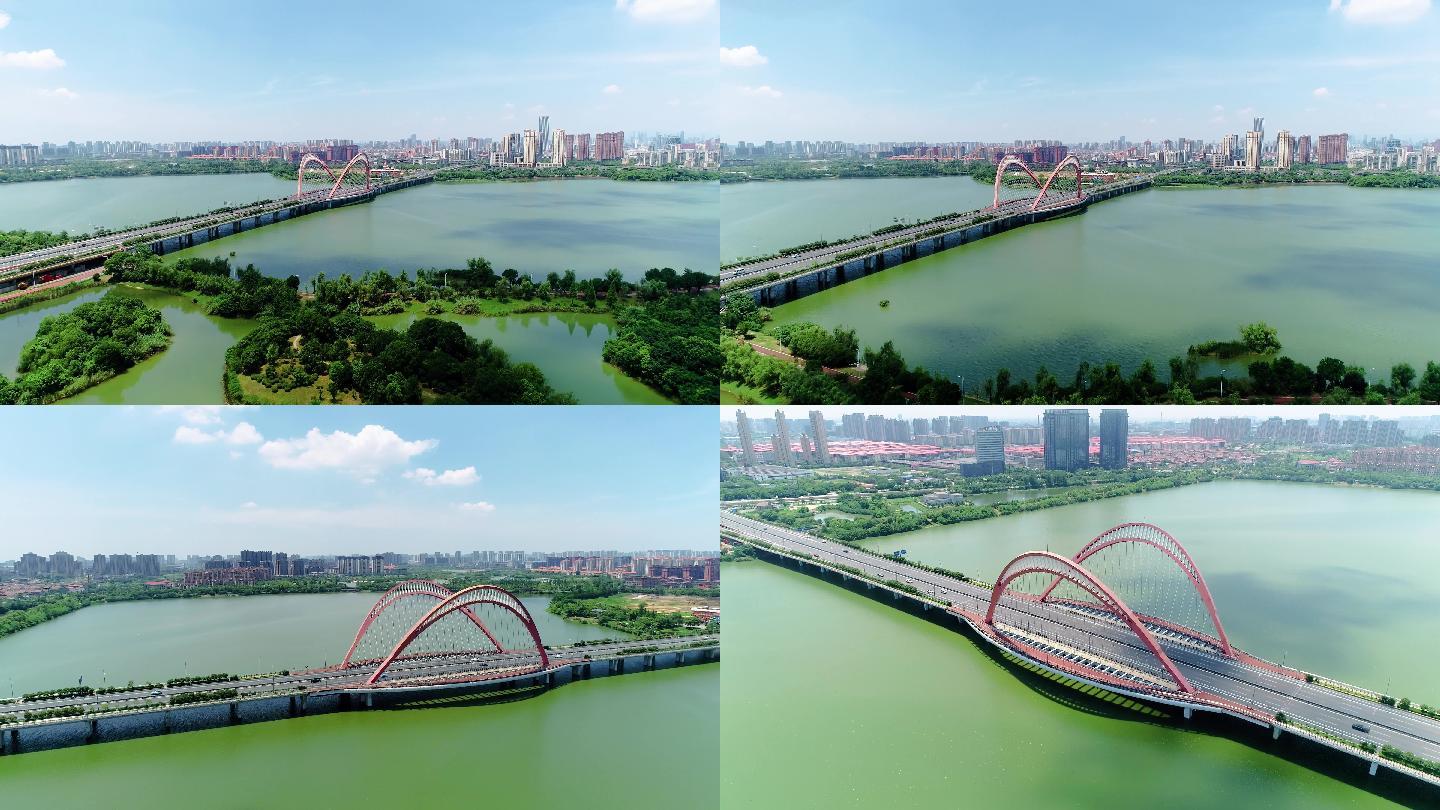【4K视频】南昌高新区艾溪湖大桥