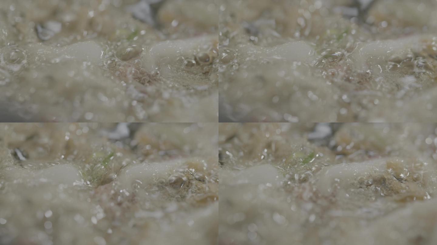 海蛎煎 蚝烙 海蛎 海蛎糊 下锅 牡蛎