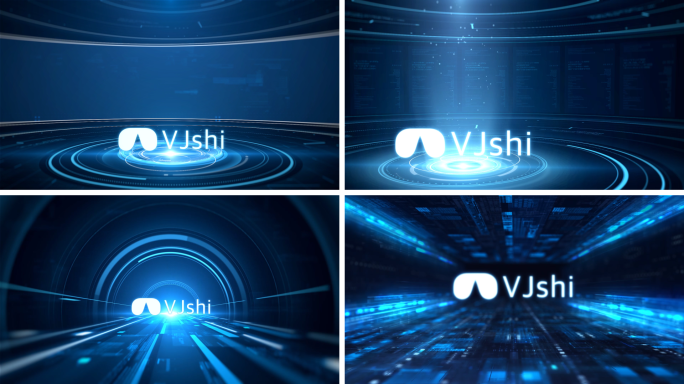 4款科技空间背景AE模板