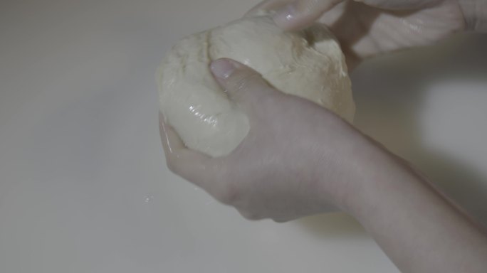 【原创4K】食材 面筋 洗面筋 手工面筋