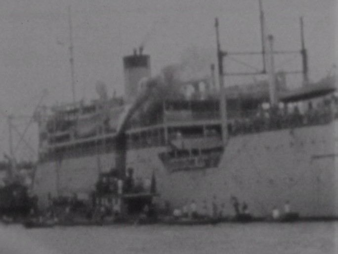 20年代多国舰艇在上海游弋