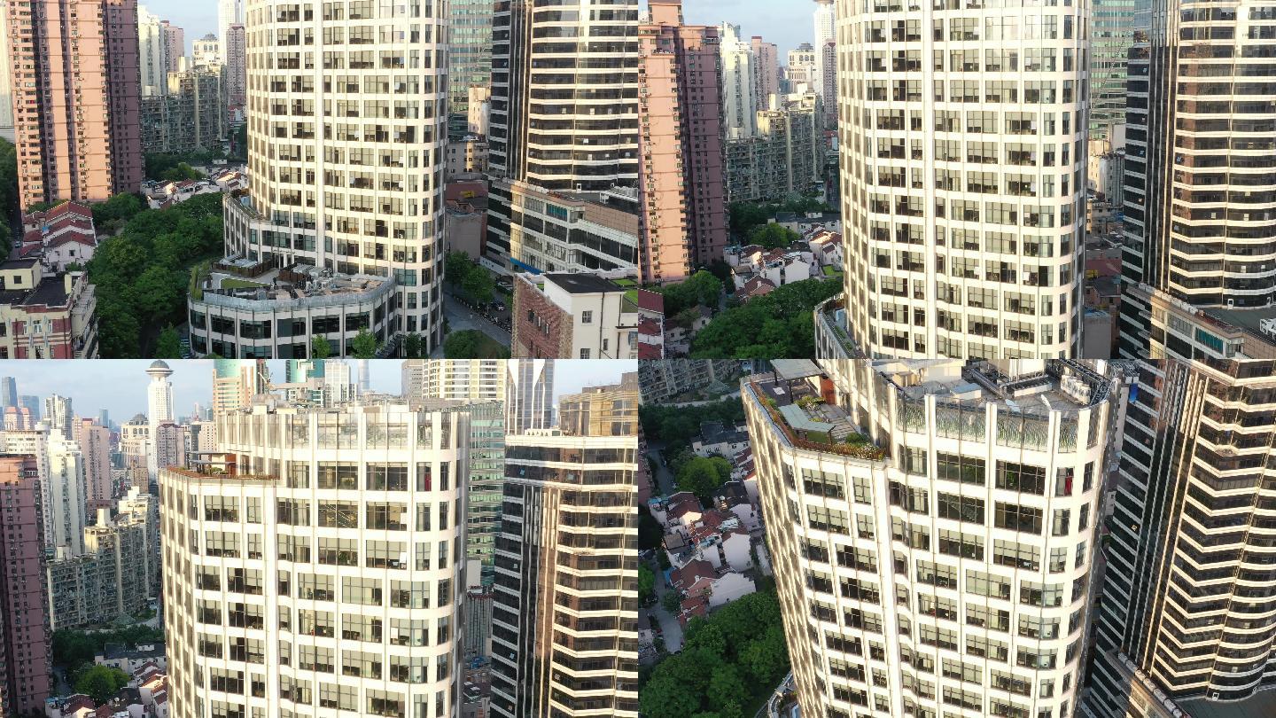 4K原素材-上海南京西路，国泰君安大厦