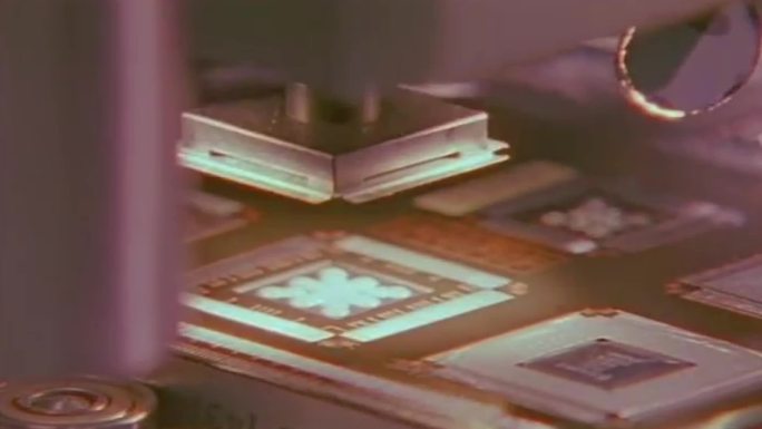90年代科技产业电脑芯片高科技芯片制造业