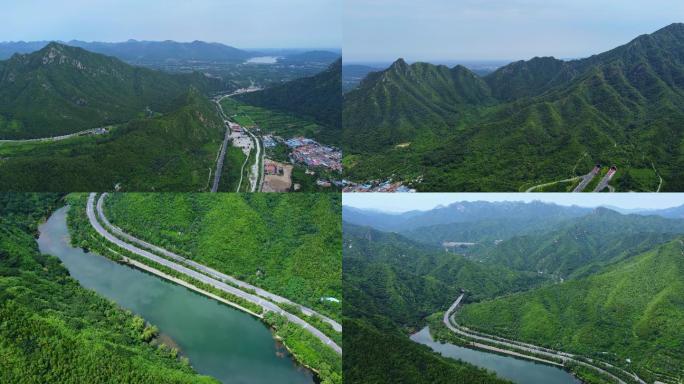 4K航拍短片.北京昌平沟崖景区风光