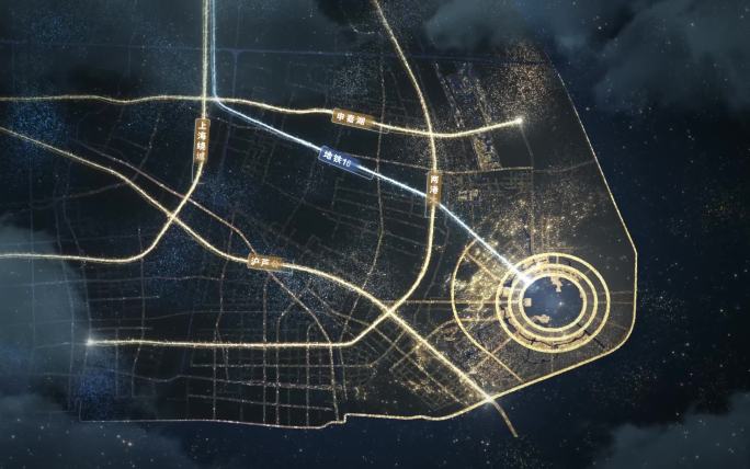 上海地图区位 临港 星空