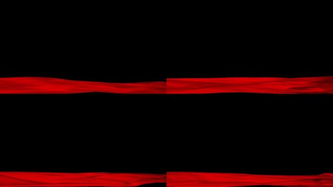 红绸子飘动无限循环动画视频素材-4K