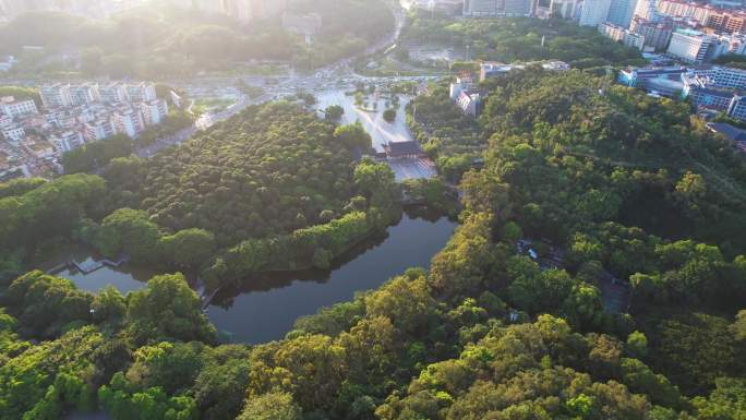 东莞黄旗山公园航拍