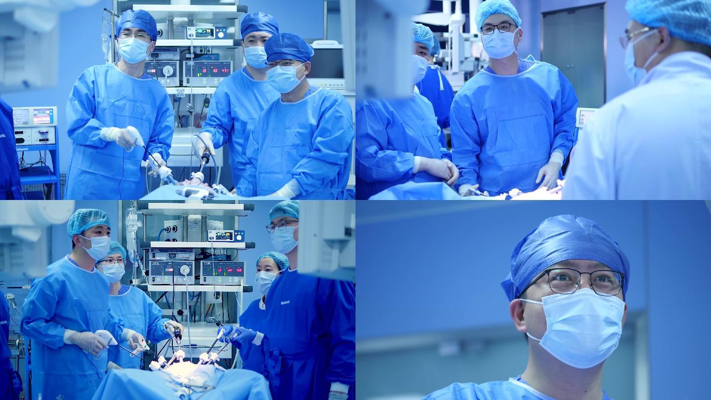 活猪腹腔镜手术  手术学习  手术室