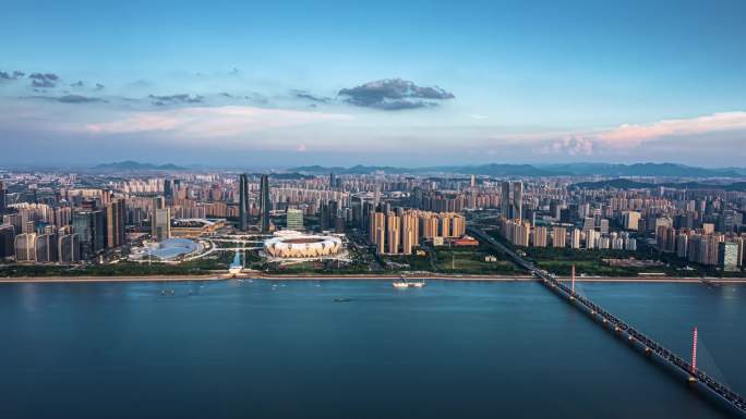 杭州钱江新城 西湖全景