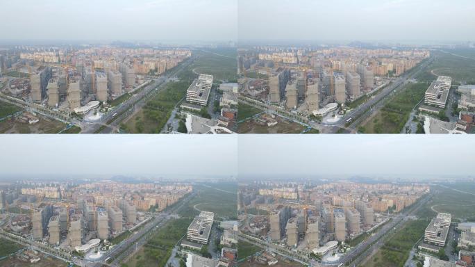上海浦东新区临港建设发展4K航拍