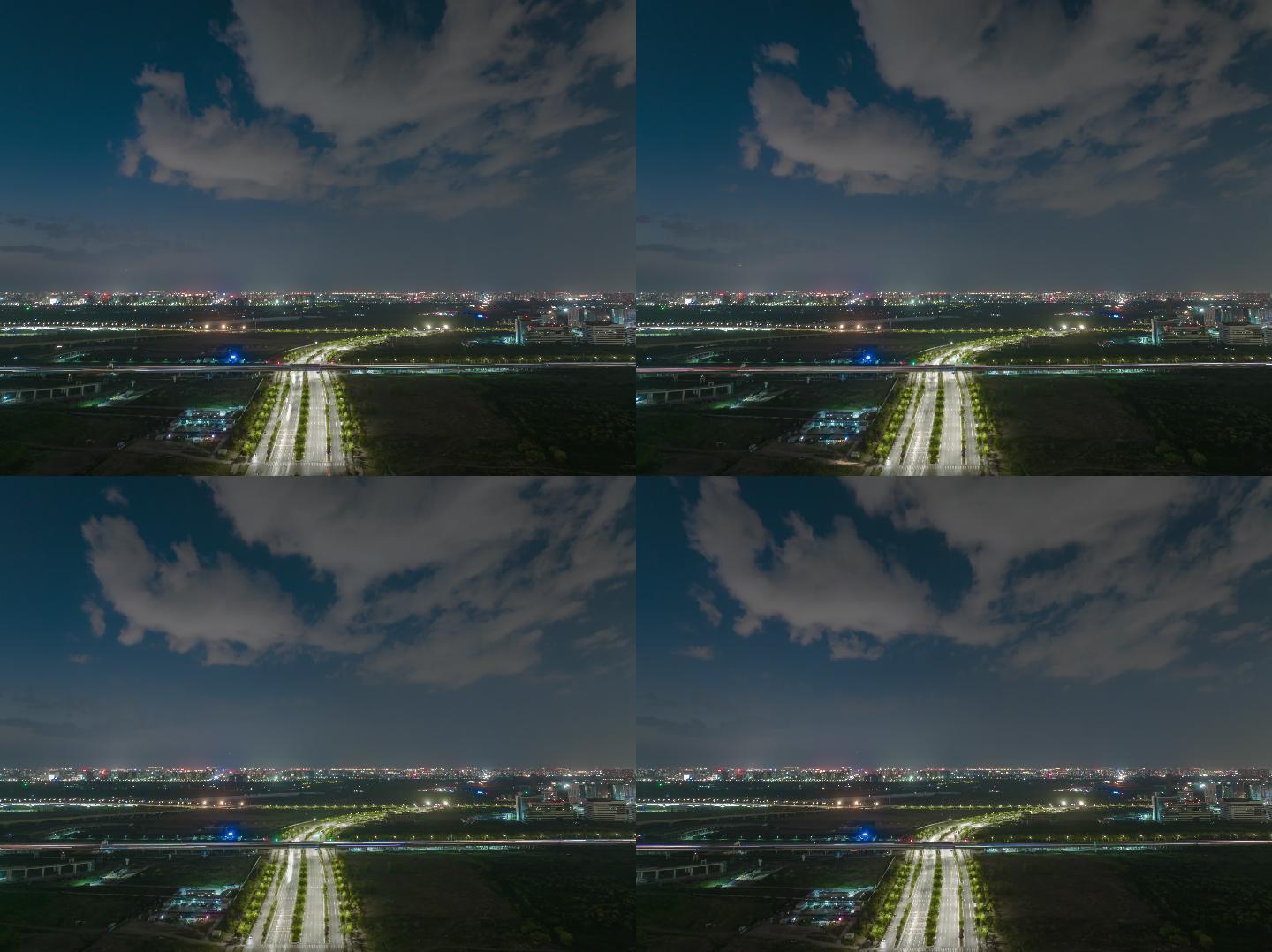 西安沣东新城夜景