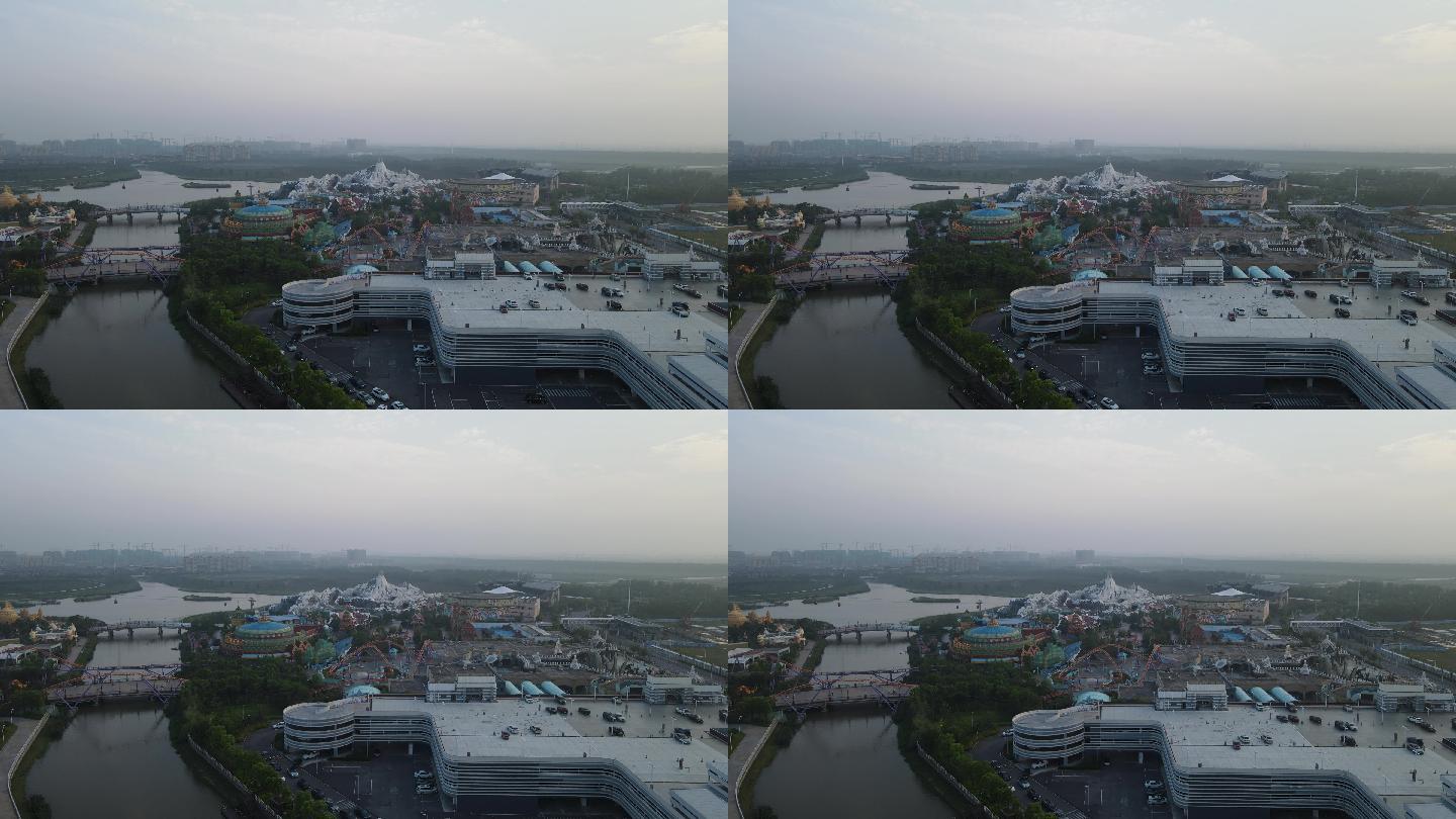 上海海昌海洋公园4K航拍原素材空镜