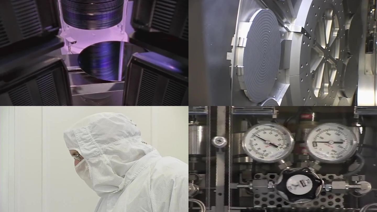 90年代高科技电子芯片硅晶片加工生产制造