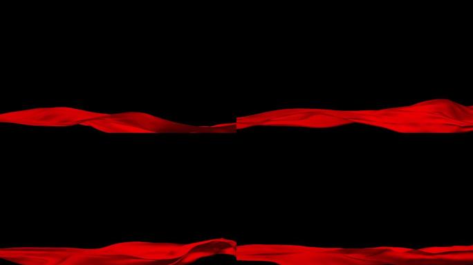 红绸子飘动无限循环动画视频素材