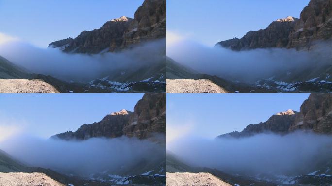 【V币】喜马拉雅山脉5800米处清晨云雾