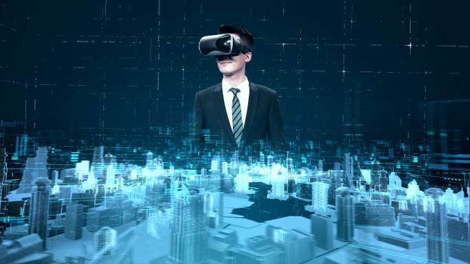 VR虚拟城市AE模板