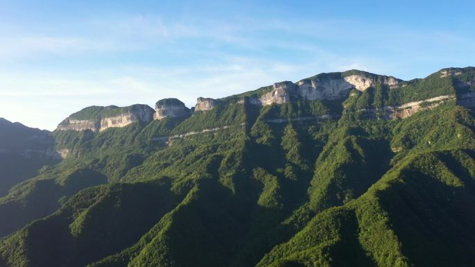 航拍金佛山北坡山脉