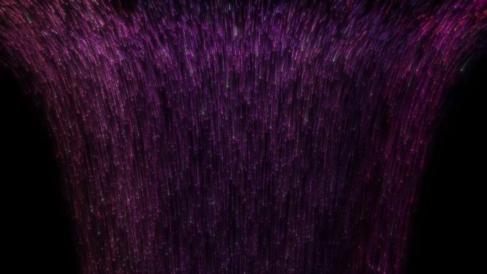 瀑布粒子紫色光流