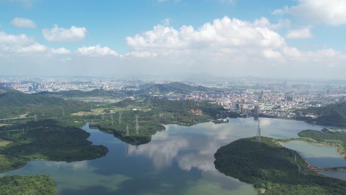 【正版素材】深圳宝安石岩湖，石岩水库